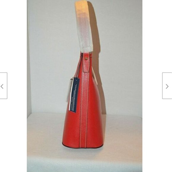 Dooney & Bourke Saffiano Italian Leather Red Bag - Picture 4 of 11